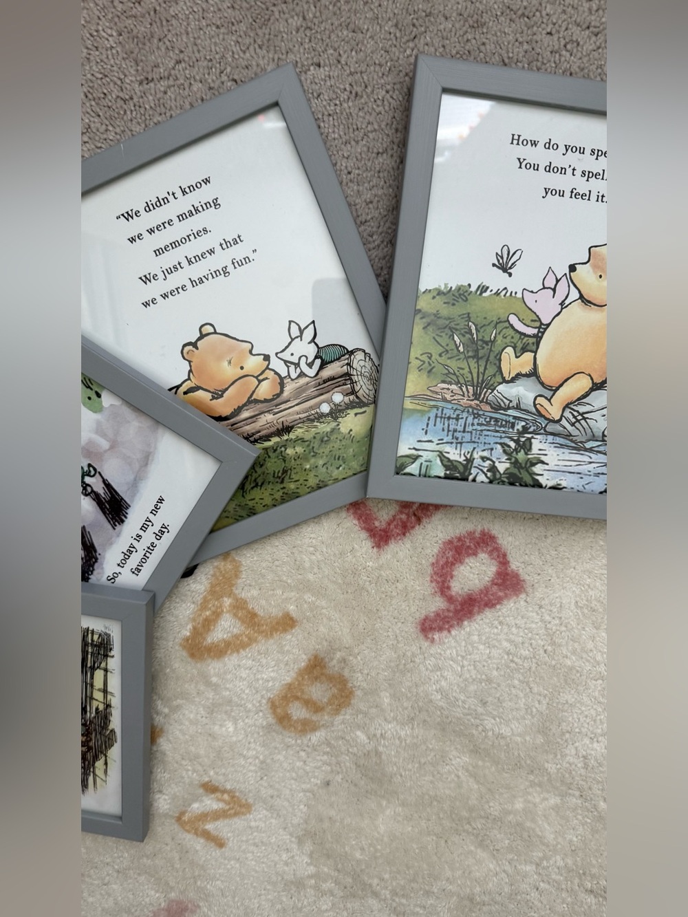 Winnie the Pooh Decor Set - Classic Storybook Prints